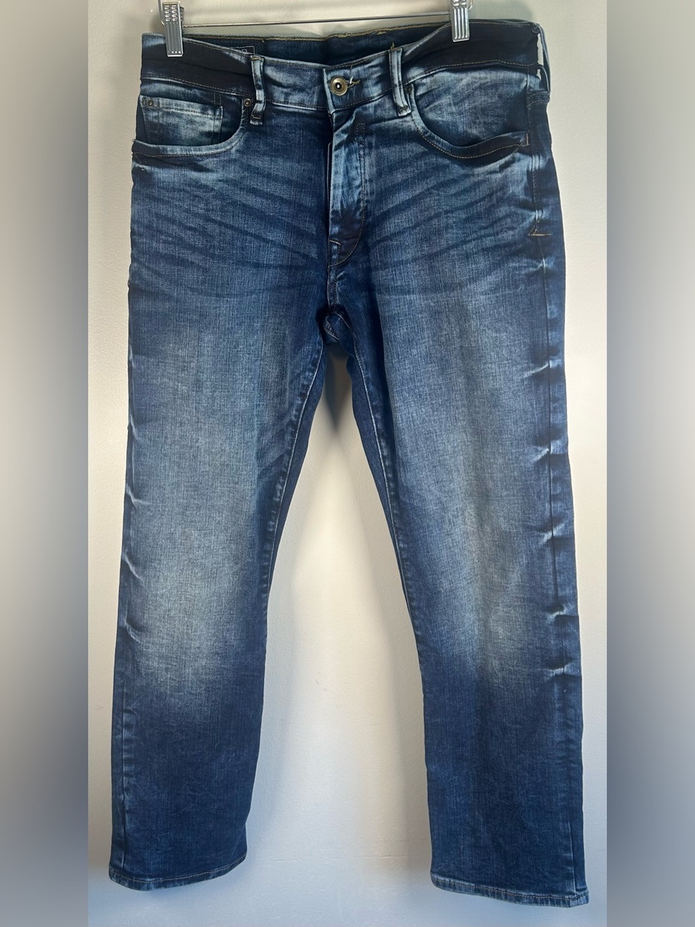 Parasuco Denim Legend Men’s Jeans Straight Sutter 32X31 Y2K Dark Faded Whisker